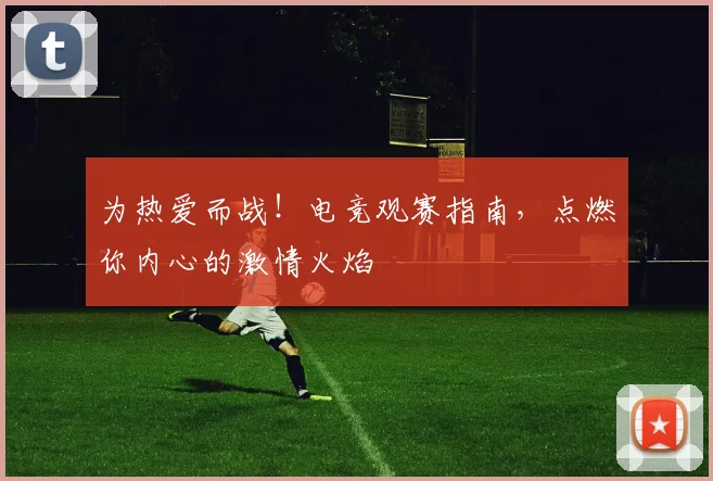 为热爱而战!电竞观赛指南,点燃你内心的激情火焰