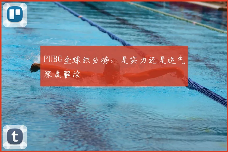 PUBG全球积分榜,是实力还是运气深度解读